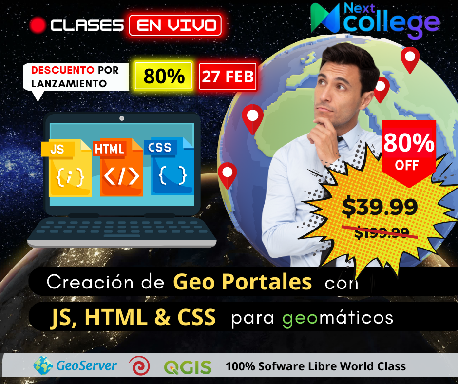 Especialización Plus en JS, HTML & CSS para Geomáticos